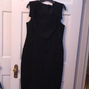 J. Crew black dress.